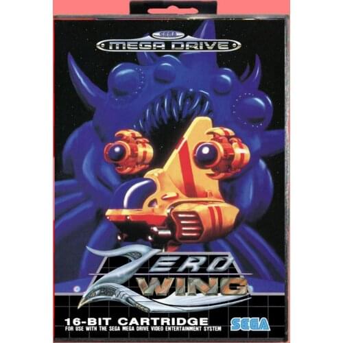 Zero Wing 16 Bit MD Game card with Retail Box For Sega Genesis & Mega Drive
