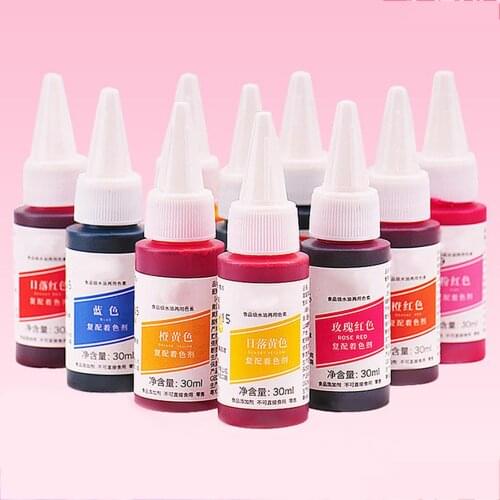30ML Fondant Macaron Food Coloring Baking Pigment Cake Pastry Decor Ingredient Pigment For Cake Decoration Baking Tools