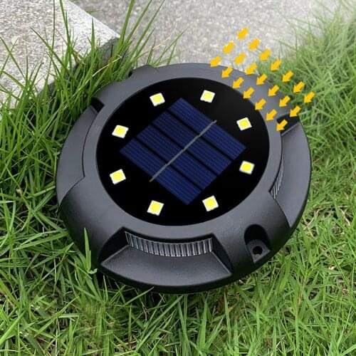 4pcs LED Solar Garden Light Solar Power Energy Ground Lawn Lamp With Sensitive Light Sensor Waterproof Outdoor Lights