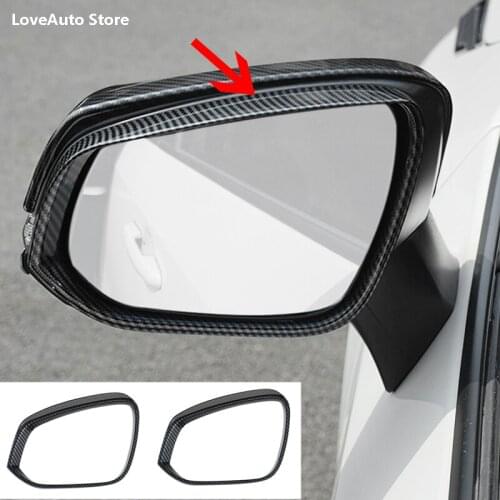 Car All Inclusive Rearview Mirror Rain Eyebrow Visor Rain Shield Shade Protector Cover for Toyota Rav4 RAV-4 XA50 2020 2021 2019