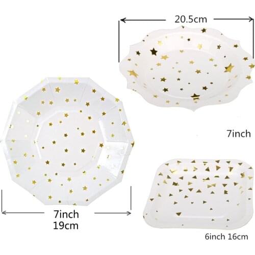 Free Ship 40pcs Gold Paper Plates Foil Gold Tapas Appetizer Cocktail Cake Plates Wedding Bridal New Years Birthday Party Plates