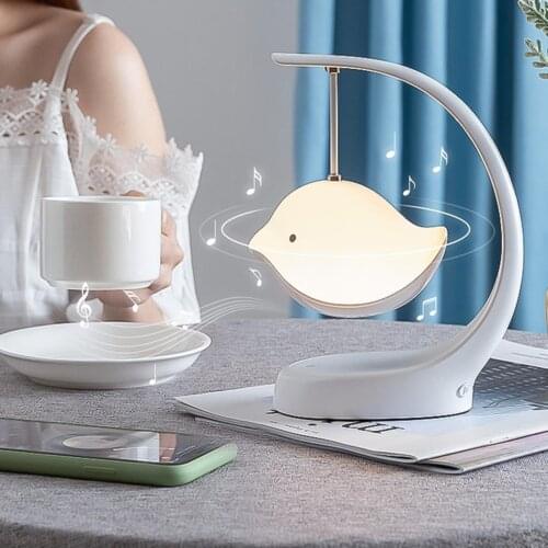 Bluetooth Speaker Cartoon Birds Night Lamp Portable Small Subwoofer Ribbon Lights for Home Decor Audio Music Novelty ND9