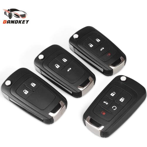 Dandkey 2/3/4/5 Buttons Smart Remote Key Shell Case 2011 2012 2013 For Chevrolet Cruze FOB HU100 Blade