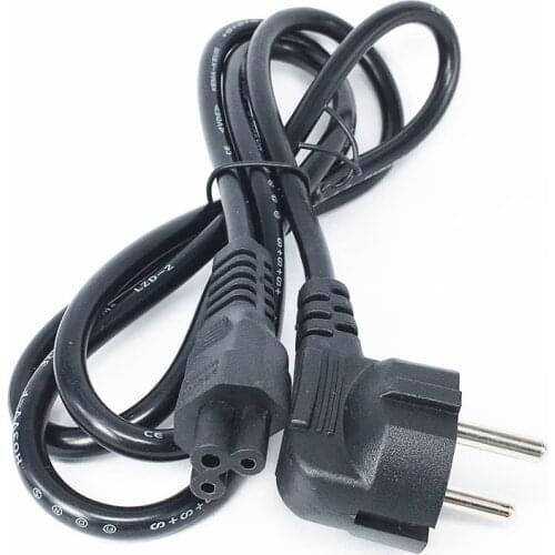 EU European AC Power Cord Euro IEC C5 Cloverleaf Power Lead Extension Cable 1.2m 1.5m 1.8m For Notebook Laptop Computer