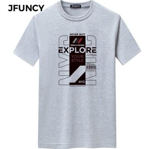 JFUNCY Oversized Men T-shirts Harajuku Graphic T Shirt Summer Mens T-shirt Man Short Sleeve Casual Loose Tops Camisetas Camisa