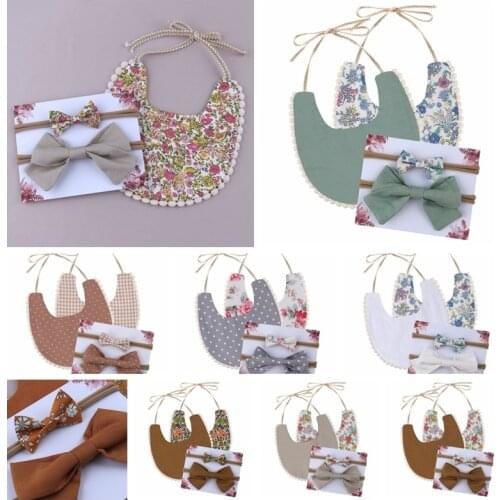 Infant Baby Girl Boy Bib Kid Toddler Dinner Feeding Tassel Double-deck Cotton Linen Burp Cloths Saliva Towel