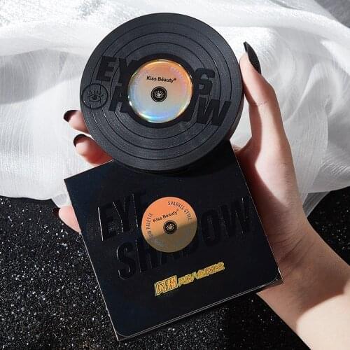 Kiss Beauty Shining Style Eight Colors Eye Shadow Plate Pearlescent Matte Glittering Powder Girl Student Eye Makeup