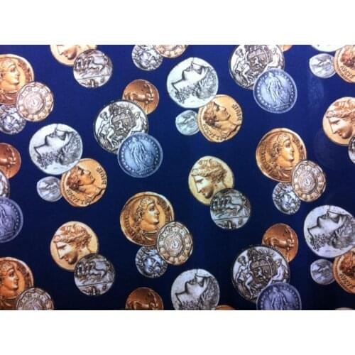 Patchwork fabric cotton flowers meter tulle fabric flowers waterproof fabrics coin cash print Nice new fashion for dress design