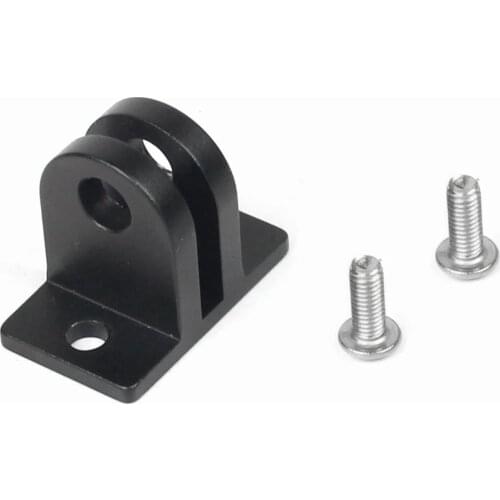 Mini Statief Adapter Aluminium 2x M3 Schroeven Vaste Seat Mount Voor Gopro Hero 8 7 6 5 Yi Voor dji Osmo Voor Camera Kooi Beugel