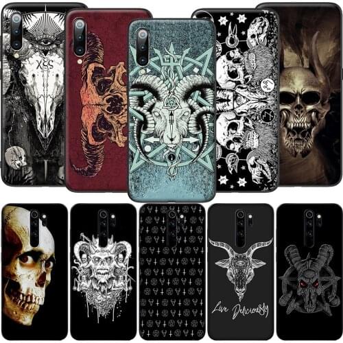GX211 Satanic Skull Soft Silicone Case for Redmi Note 4X 5 5A Prime 6 6A 7 7A 8 8A 8T 9 9A 9C 9S Pro Lite