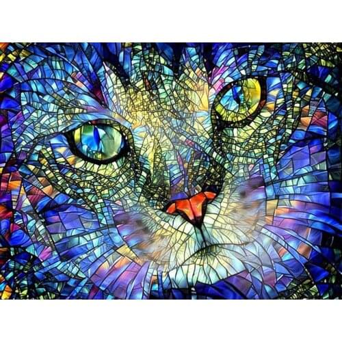 5D Diamond Painting Kits New Arrivals Cat Full Round With AB Drill Diamond Embroidery Sale Animal Handicraft Home Decor