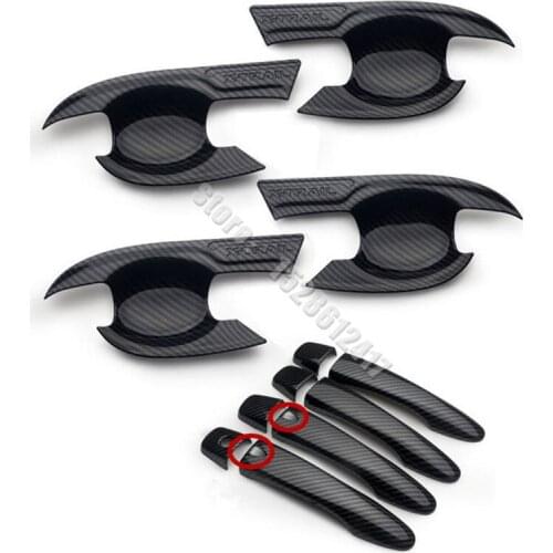 For Nissan X-Trail T32 2014-2021 2016-2021 KICKS 2017-2021 Qashqai j11 Carbon fiber door bowl stickers car styling accessories