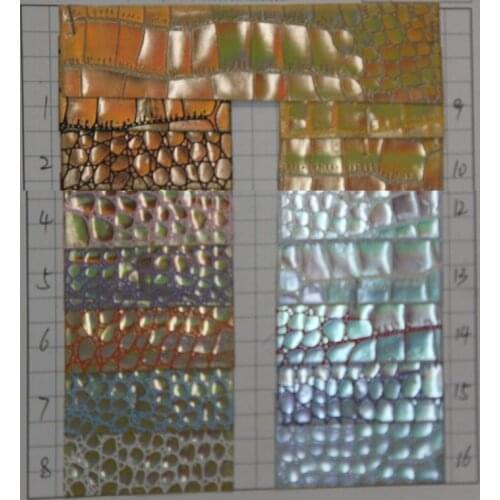 New high-quality metal crocodile synthetic PVC leather / small alligator grain leather/ for Bags, shoes, belts, home, furniture