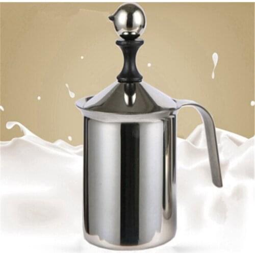 New Milk Frother Double Mesh Milk Creamer High Quality Stainless Steel Milk Foam For Coffee Maker Kitchen Accessories