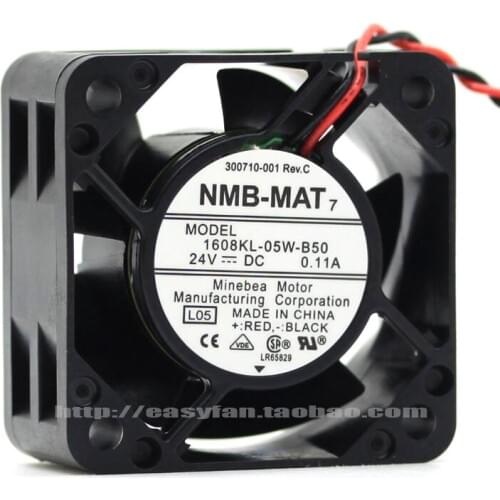 NEW NMB-MAT Minebea 1608KL-05W-B50 4020 24V 0.11A Frequency converter cooling fan
