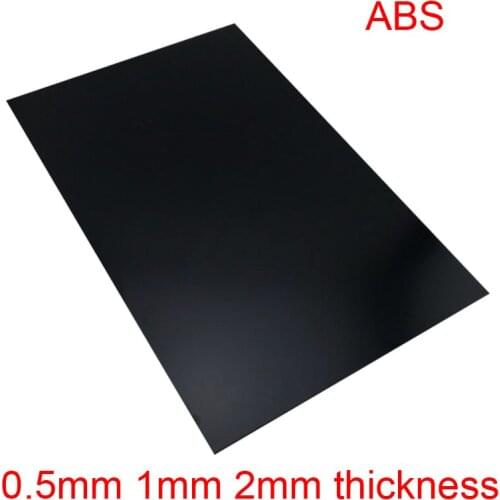 0.5mm 1mm 2mm thickness black ABS poster board abs Model reconstruction plate ABS Resin Details modification Building sand table