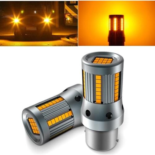 Super Bright 54PCS 66W 1500 LM High Power 1156 BA15S P21W LED Bulb Auto Lamp Bulbs Car LED Light For Lada Kalina Granta Vesta