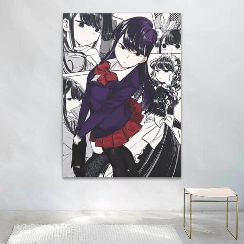 Komi Shouko Komi San Anime Dekoration Home Decor Leinwand Malerei Wohnzimmer Manga Wand Kunst Bilder Poster Druckt