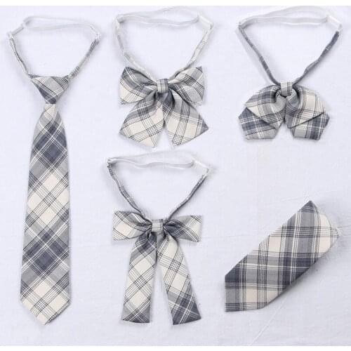 Jk Uniforms Collar Butterfly Cravat School Dresses For Girl Plaid Bow Tie Lady Anime Sailor Suit Striped Tie High School Student