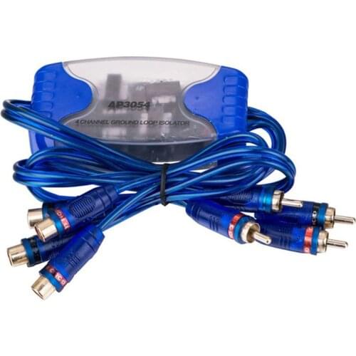 Universal Noise Sound Eliminator 4 Channel RCA Ground Loop Isolator Noise Filters For Car A0NE