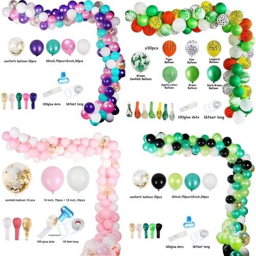 1set balloon arch chain birthday party decorations kids balloons set jungle mermaid unicorn party ballon backdrop baby shower