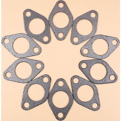 10Pcs/lot Muffler Gasket Fit HONDA GX390 GX340 GX270 GX240 Chinese 188F 11hp 13hp 4-Stroke Gasoline Small Motor Engine Generator