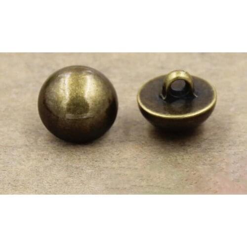 2017 Environmental protection retro imitation bronze ancient head mushroom button coat button50pcs