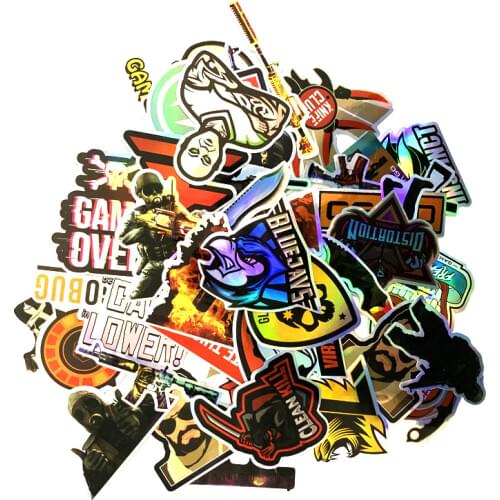 50Pcs 2021 cs Counter Strike Stickers For Suitcase Skateboard outdoor Luggage Fridge Phone Car Styling DIY Decal Sticker