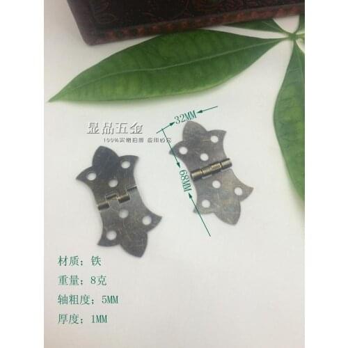 50 / pack 68*32mm Green bronze Drawers hinge Equipped with spiral wholesale