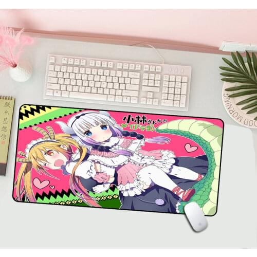 Mouse Pad Computer Pad Anime Miss Kobayashis Dragon Maid Color Lovely Gaming Cartoon Cute Rubber Retail Small Mousepad