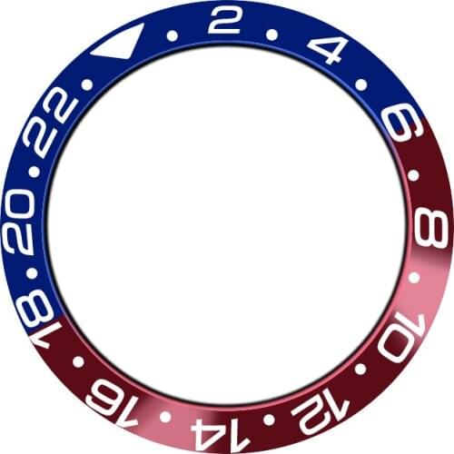 Watch 38mm aluminum bezel repair tool for 40mm spare parts automatic table multicolor ceramic wheel high quality QK15