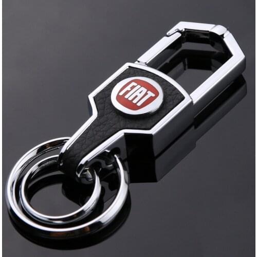 Auto Vehicle Key Chain Keyring Key Ring for Fiat Aegea 500c Panda Uno Palio Tipo Doblo Logo Keychain Emblem Auto Accessories
