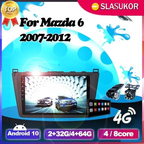 Android Multimidia Video CarPlay Player DSP Car GPS For Mazda 6 2007 2008 2009 2010 2011 2012 Auto Radio Stereo DVD No 2din 2DIN