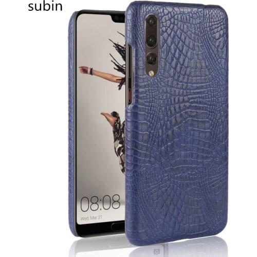 Leather Crocodile Pattern New arrival for Huawei P20 Pro Case Retro Luxury Crocodile Skin Cover Phone Case for Huawei P20 Plus