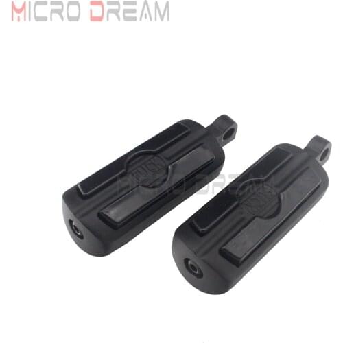 Pair Black Foot Rest Male Mount Foot Pegs Motorbike Footrest For Harley Touring Electra Glide Road King Street Glide 1984-2018