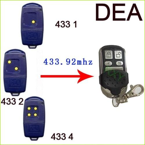 DEA 433-1 433-2 and 433-4 emote control 433.92MHz gate garage door DEA remote control 433mhz