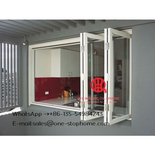 Energy saving insulated aluminum interior glass bi folding door,folding doors for living room