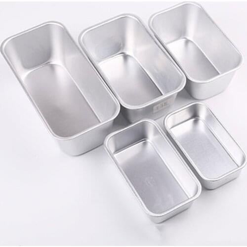 Aluminum Alloy Loaf Pan Rectangle Toast Bread Mold Non-Stick Brownie Cake Mold 5 Size Baking Pans Dishes Kitchen Baking Tool