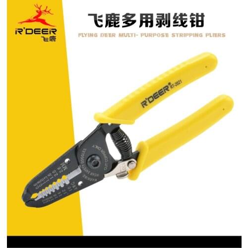 R'DEER TOOL high carbon steel multi-function wire stripping plier Electrician pliers