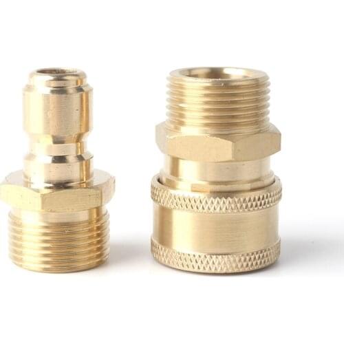 Brass Car Washer Machine Adapter Fitting High Pressure Water Gun Quick Connector M22*1.5 Faucet Garden Water Hose Connector