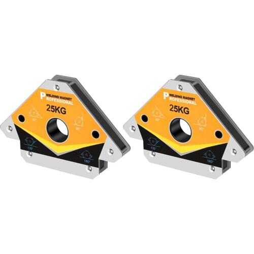 2PCS 25KG Magnetic Welding Holder Multi-angle Solder Arrow Magnet Weld Fixer Positioner Locator Tools 55LBS