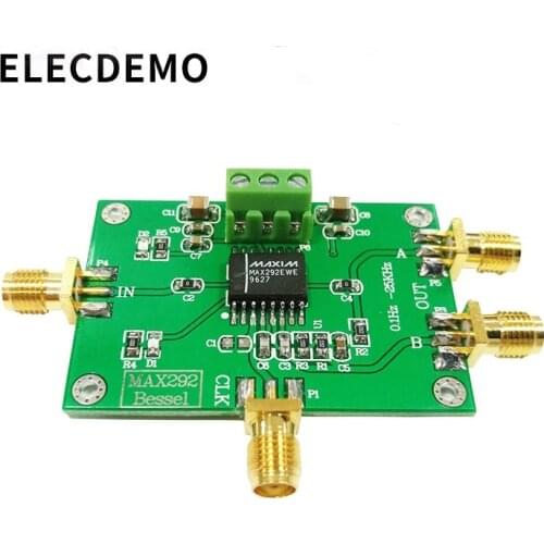 MAX292 module 8th-order Low-pass Filter Bessel Filter Depth Filter Clock Adjusts Filter Frequency