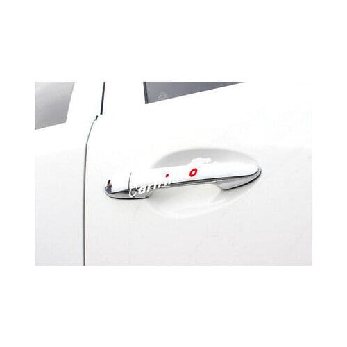 Right Hand Drive Chrome Door Handle Cover Trim 8pcs For Mazda 2 Demio 2015 2016