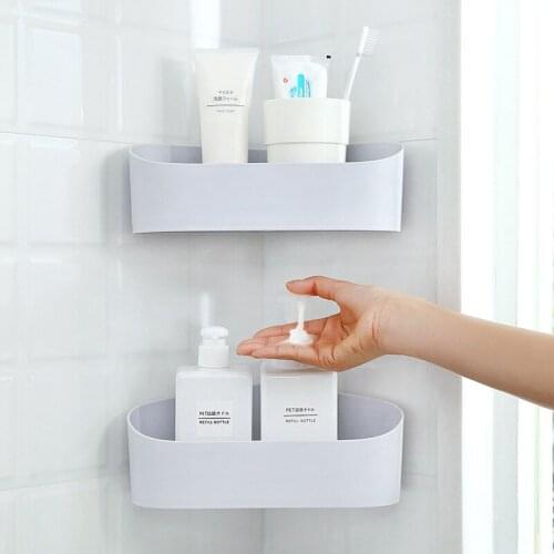 Suction Wall Corner Bathroom Shelf Bathroom Shampoo Shower Shelf Holder Storage Rack Organizer Rack Tripod Bathroom Accessories
