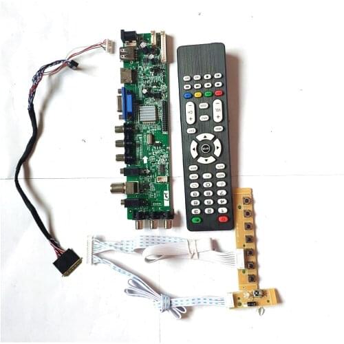 Fit BT156GW01 V.1/V.2/V.3/V.4/V.6/V.A 3663 TV digital AV HDMI-Compatible VGA USB DVB upgrade 40pin LVDS 1366*768 LCD board