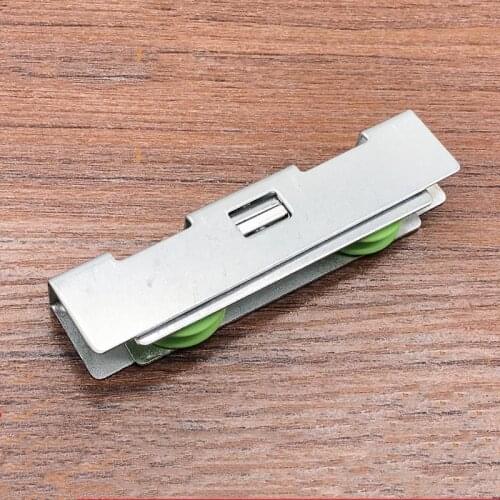 4pcs/lot Aluminum Alloy Window Pulleys Left and Right Door Rollers Moving Windows Sliding Door Pulley Double Groove Wheels