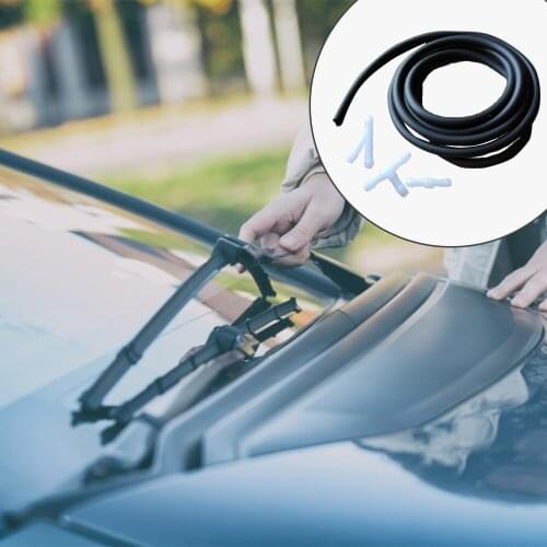 1.5M 3.5MM Windshield Washer Nozzle Hose Pipe Windshield Headlight Pump Auto Parts With 3 Pieces Of Connector TY Straight