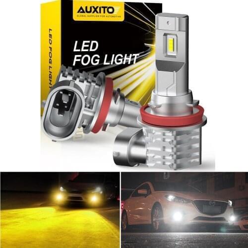 AUXITO 2x H10 H11 H8 LED Canbus Yellow White Fog Lights Bulb For Honda Civic Accord CRV CRZ Fit Crosstour Odyssey 2015 2016 2017