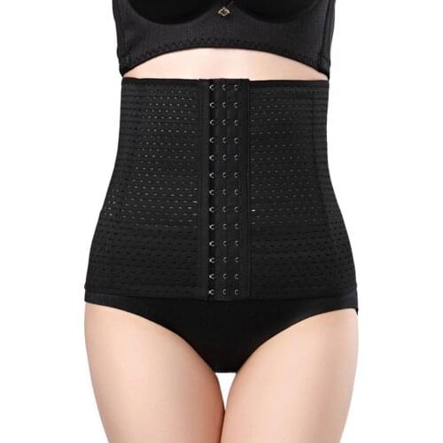 Women Breathable Slim Underbust Tummy Control Waist Training Corset Body Shaper
