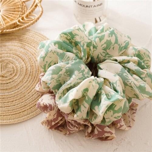 Solid color large fluorescent colonosus 2021 summer macarone elastic headband womens hairband leather band